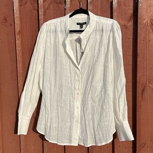 NWT BANANA REPUBLIC LINEN WHITE SHIRT SIZE XL